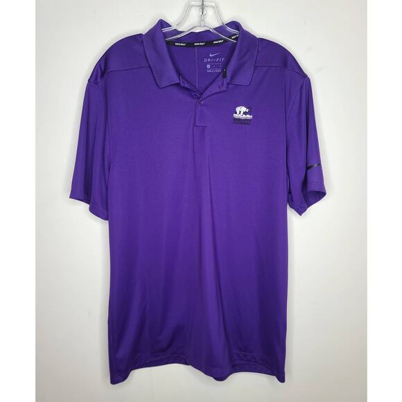 Nike Golf Dri-Fit purple short sleeve polo shirt - large - Picture 1 of 4